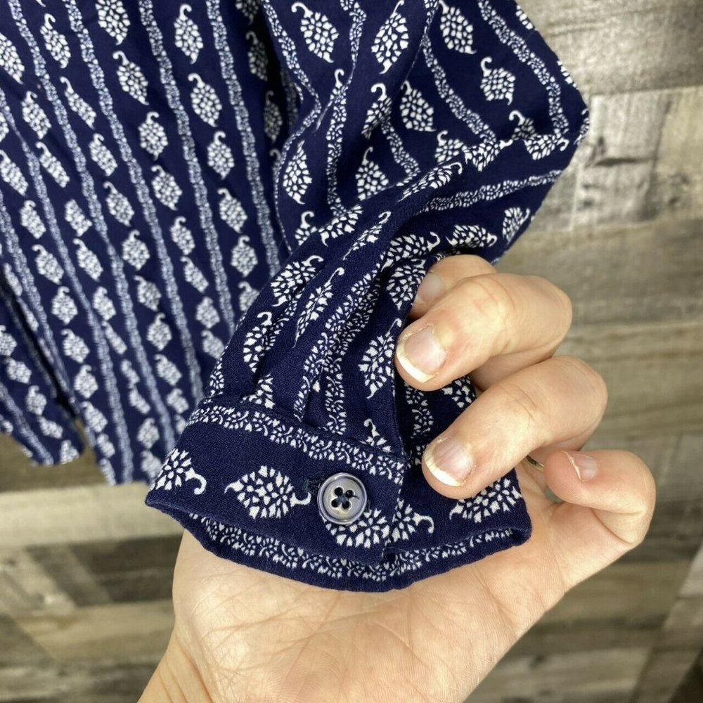 Ann Taylor Loft Long Sleeve Peasant Blouse Size S - Picture 5 of 7